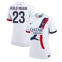 Maglia Calcio Paris Saint-Germain Randal Kolo Muani #23 Seconda Divisa Donna 2024-25 Manica Corta